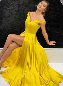 Vestido Princesa, Off the shoulders, Escote corazon, Abierto en pierna/ Graduación/ Noche / Off shoulders princess Prom dress withslit